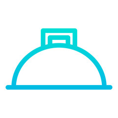 Outline Gradient dinner icon