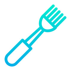 Outline Gradient Fork icon