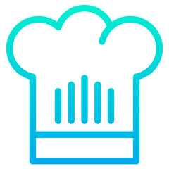 Outline Gradient Toque icon