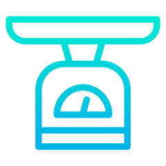 Outline Gradient Weighing Machine icon
