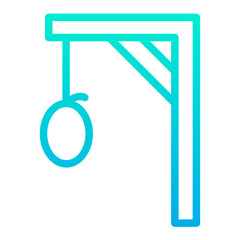Outline Gradient Gallows icon