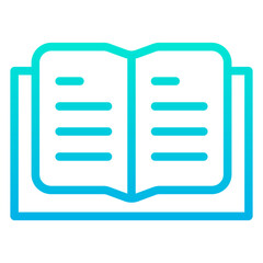 Outline Gradient Book icon