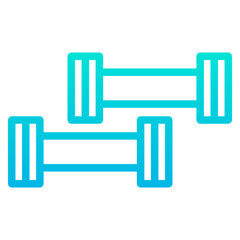 Outline Gradient Dumbbell icon