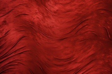 Red Christmas Background. Velvet Textured Design for an Abstract Christmas Graphic