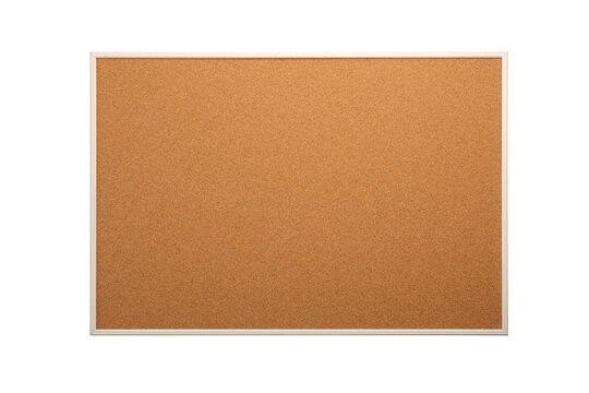 Cork board as a background texture material. Blank for text. Copy space. Isolated transparent background