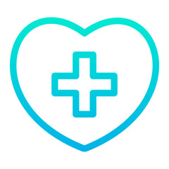 Outline Gradient Health icon