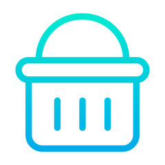 Outline Gradient Basket icon