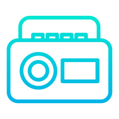 Outline Gradient Radio icon