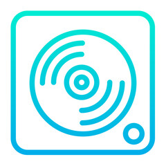 Outline Gradient Vinyl icon