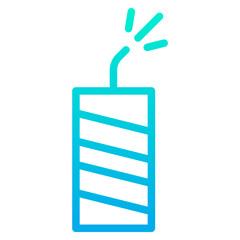 Obraz premium Outline Gradient Explosive icon