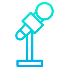 Outline Gradient Mic icon