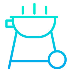 Outline Gradient Grill icon