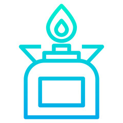 Outline Gradient Stove icon