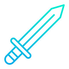 Outline Gradient Sword icon