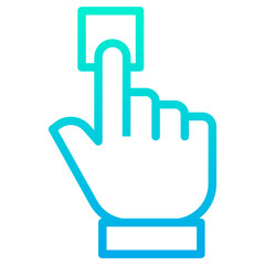 Outline Gradient Poll icon