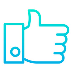 Outline Gradient Thumbs Up icon