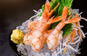 Japan ebi sashimi