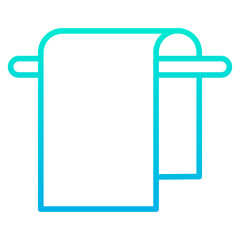 Outline Gradient Towel icon