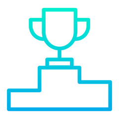 Outline Gradient Home Award icon