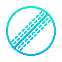 Outline Gradient Cricket Ball icon