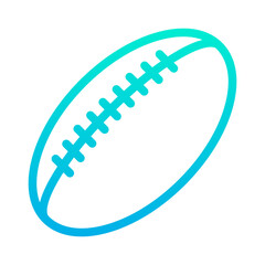 Outline Gradient Football icon