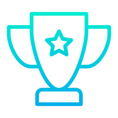 Outline Gradient Trophy icon