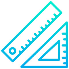 Outline Gradient Set square icon