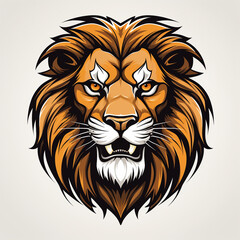 Lion head vector illustration for t-shirt and other uses.