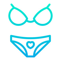 Outline Gradient Bikini icon