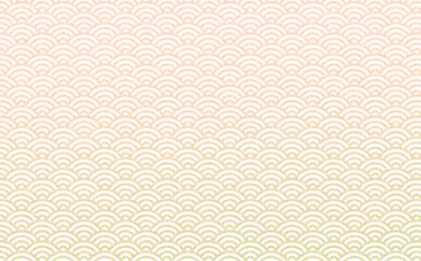 ベージュの青海波の背景