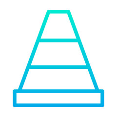 Outline Gradient Cone icon