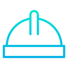 Outline Gradient Worker Hat icon