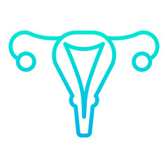 Outline Gradient Menstruation icon