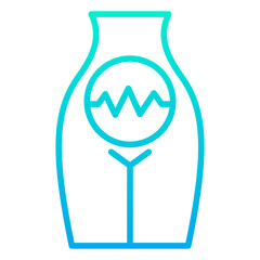 Outline Gradient Period cramps icon