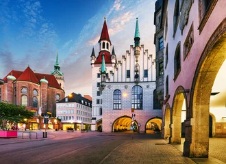 Muniich - Old City Hall  near Marienplatz at sunrise, Germany - nobody © TTstudio