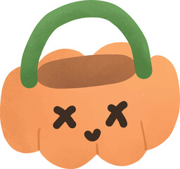 Halloween pumpkin jar with eyes 