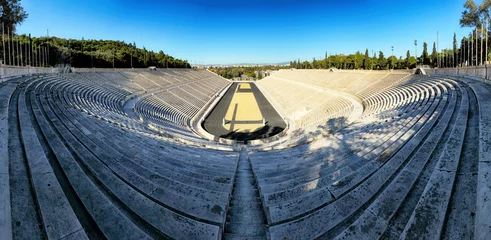 Selbstklebende Fototapeten Athens - Panathenaic Stadium in a summer day Greece © TTstudio