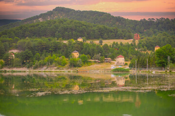 Çubuklu Lake is a touristic lake with a landslide barrier formation located in the Göynük...