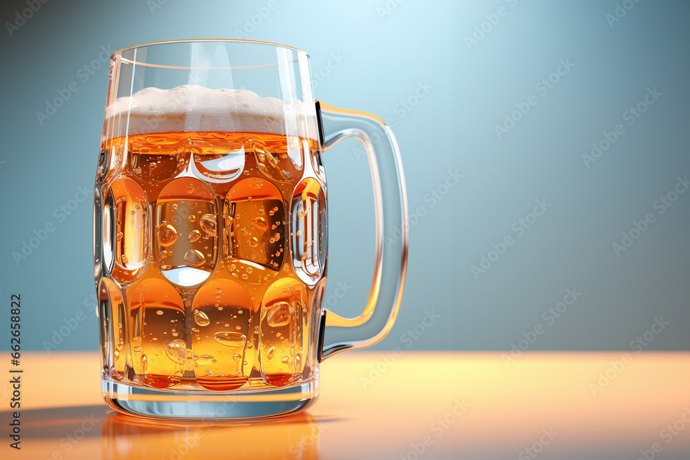 Poster he image utilizes clean lines and bold colors to depict the essential elements of the mug, creating 