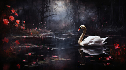 Black swan pond