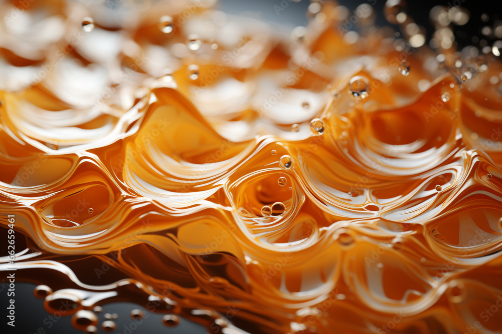 Aufkleber the image captures the frothy and bubbly nature of beer foam, using overlapping geometric shapes and