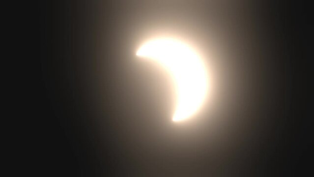 An annular eclipse with Baily's beads effects, the ring of fire. the Sun and Moon are exactly in line. astronomical show.