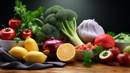 A colorful assortment of fresh vegetables displayed on a table