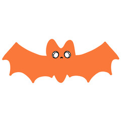 Halloween Bat Cartoon illustration For Halloween Festival Decoration