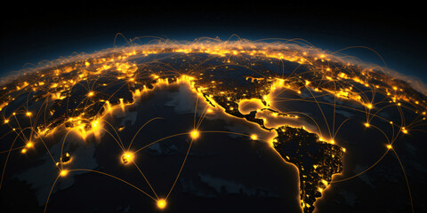 network connection on planet Earth.