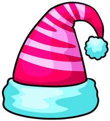 Christmas hats clip art cartoon illustration