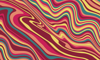 Abstract psychedelic groovy background. Vector illustration.