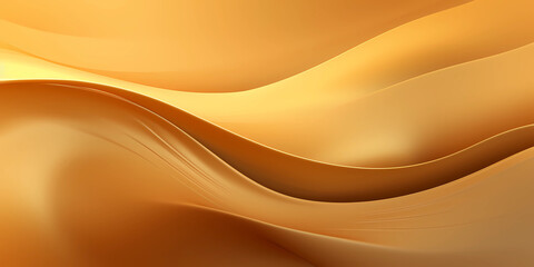 yellow-gold, orange gradient textures with overlapping wavy layers. abstract background illustration with 3d effect