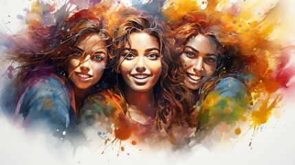Holi Festival 25th March Generative AI