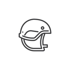 Army Helmet line icon